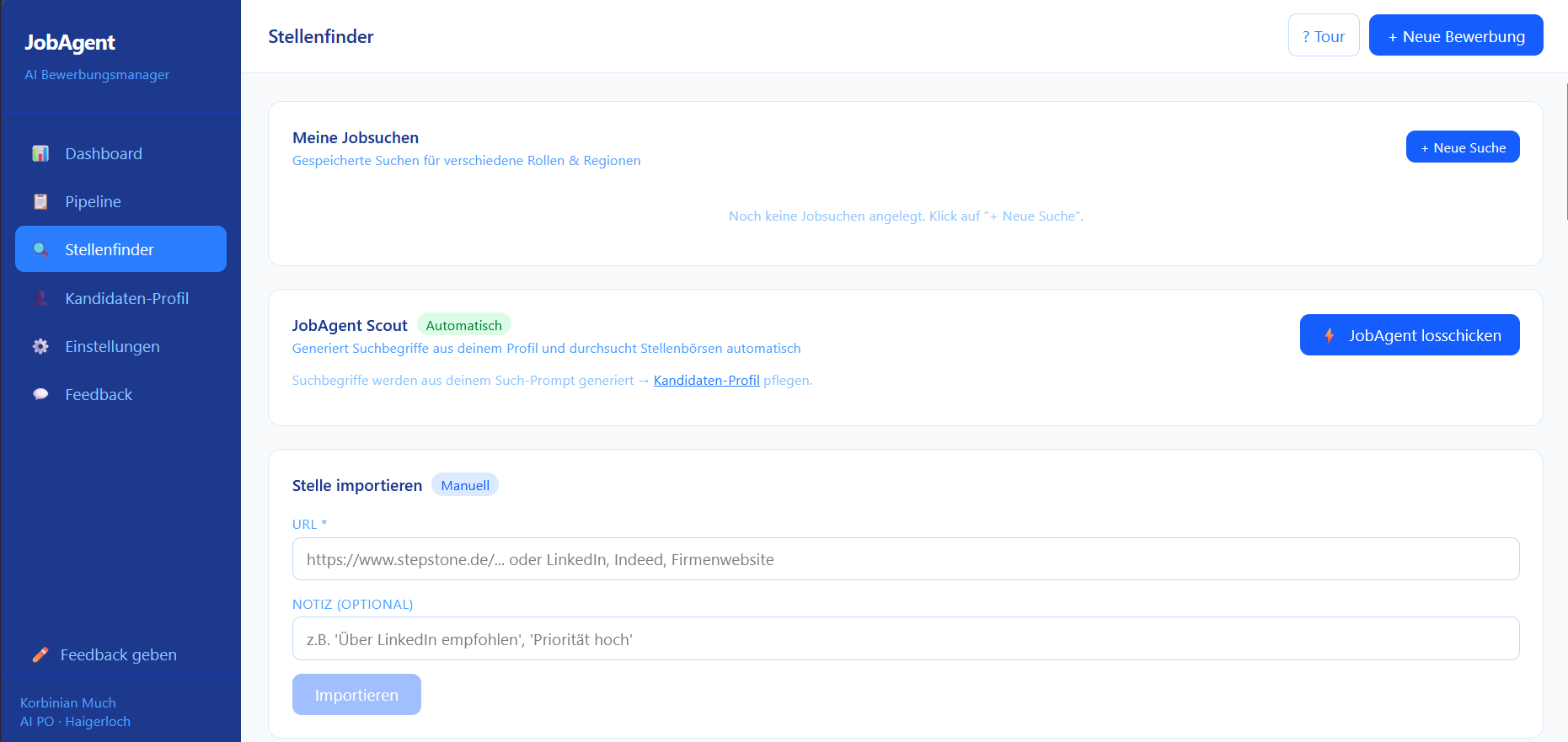 JobAgent Screenshot